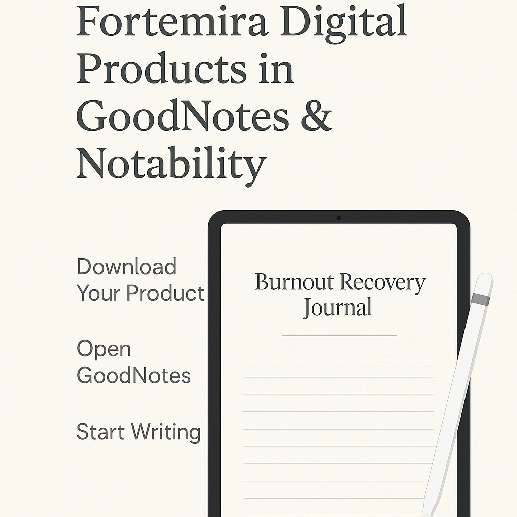 📝 How to Use Fortemira Digital Products in GoodNotes & Notability
