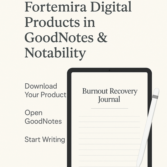 📝 How to Use Fortemira Digital Products in GoodNotes & Notability