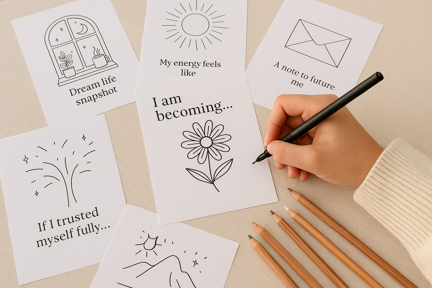 Self-Discovery Coloring Pages – 10 Printable Reflection Prompts